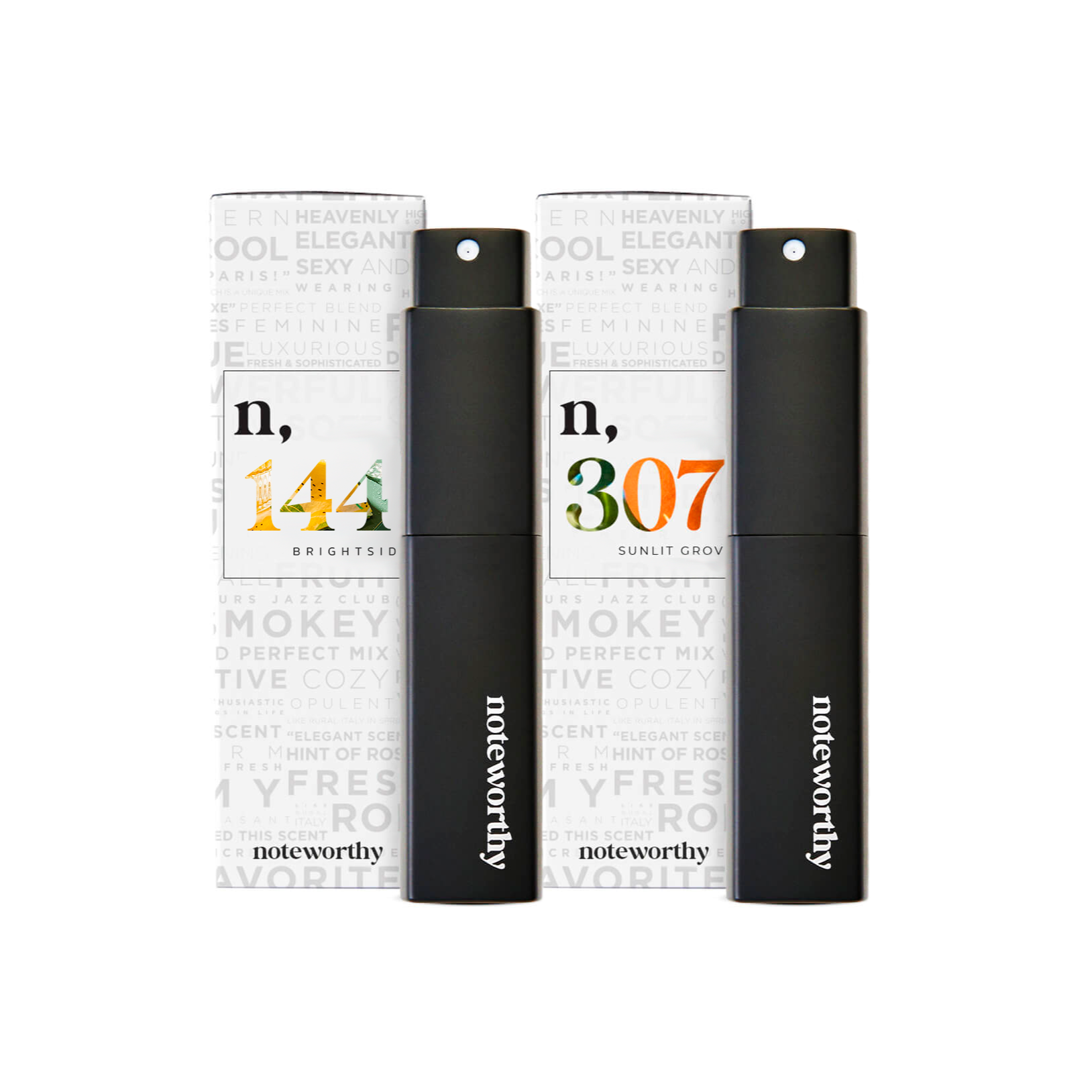 Golden Glow Duo – Noteworthy Travel Spray Bundle (n,307 & n,144)