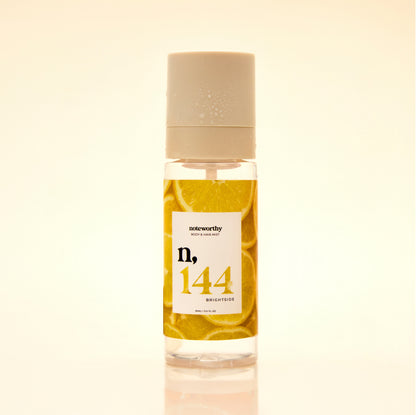 n,144 Brightside Body Butter, Body & Hair Mist, + Travel Spray Eau De Parfum Bundle