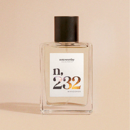 Noteworthy n,232 Eau De Parfum | Wanderer | Grapefruit Leather Vetiver Fragrance