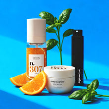 n,307 Sunlit Grove Body Butter, Body & Hair Mist, + Travel Spray Eau De Parfum Bundle