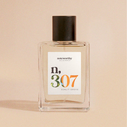 Noteworthy n,307 Eau De Parfum | Sunlit Grove | Mandarin and Sandalwood Fragrance