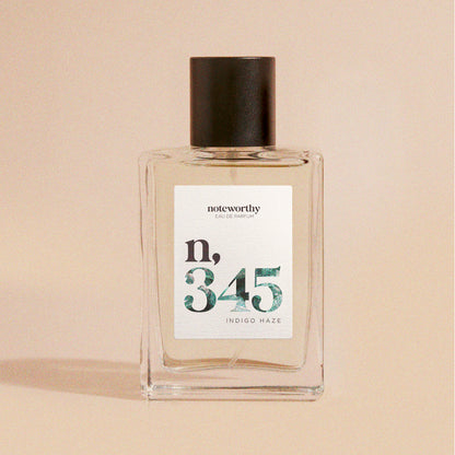 Noteworthy n,345 Eau De Parfum | Indigo Haze | Citrus, Lavender, Patchouli Fragrance