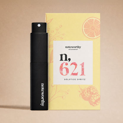 Noteworthy n,621 Eau De Parfum | Solstice Spritz | Raspberry, Melon Water, and Vanilla Fragrance